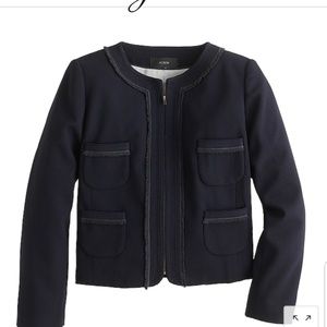 J.Crew Navy Suit w/ Flounce Skirt sz 2/4